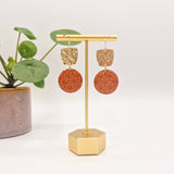 Earrings Terracota Gold Round