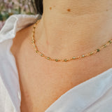 Necklace Shimmer Peridot green