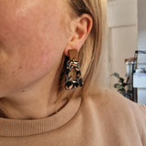 Earrings Retro Botanica Geometric