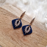 Royal Blue Crystal Drop Earrings